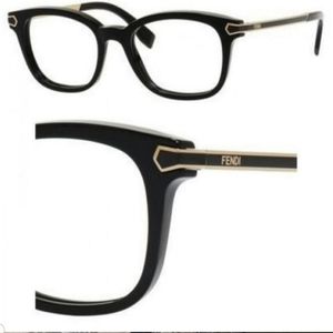 Fendi gold and black frame .eyeglasses